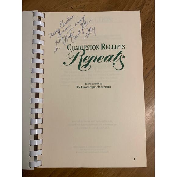 Charleston Receipts Repeats Elizabeth Speights Eunice Logan 1986 Junior League - Picture 4 of 9